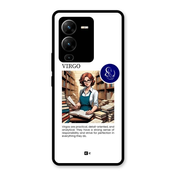 Valuable Virgo Glass Back Case for Vivo V25 Pro