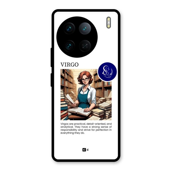 Valuable Virgo Glass Back Case for Vivo X90 Pro