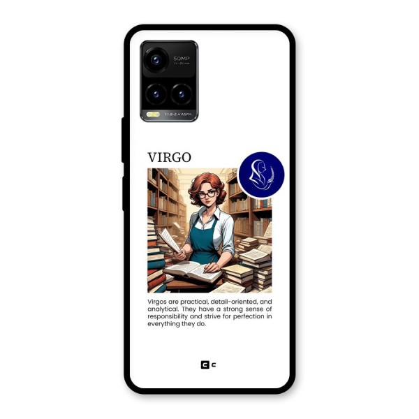 Valuable Virgo Glass Back Case for Vivo Y21A