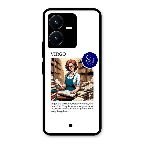 Valuable Virgo Glass Back Case for Vivo Y22