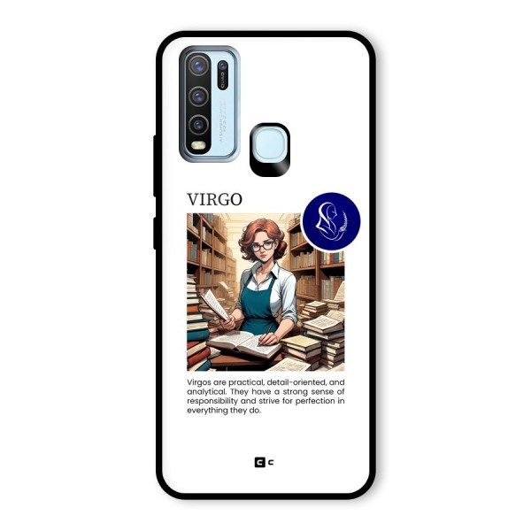 Valuable Virgo Glass Back Case for Vivo Y30