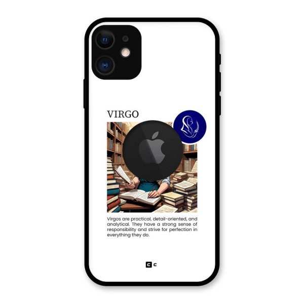 Valuable Virgo Glass Back Case for iPhone 11 Logo Cut