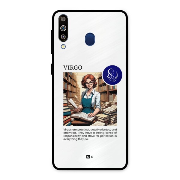 Valuable Virgo Metal Back Case for Galaxy M30