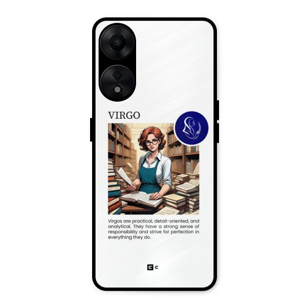 Valuable Virgo Metal Back Case for Oppo A78 5G