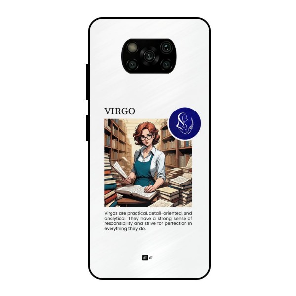 Valuable Virgo Metal Back Case for Poco X3