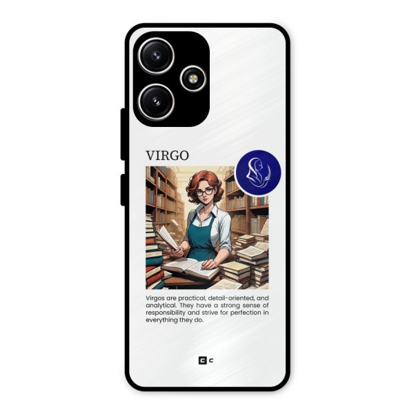 Valuable Virgo Metal Back Case for Redmi 12 5G