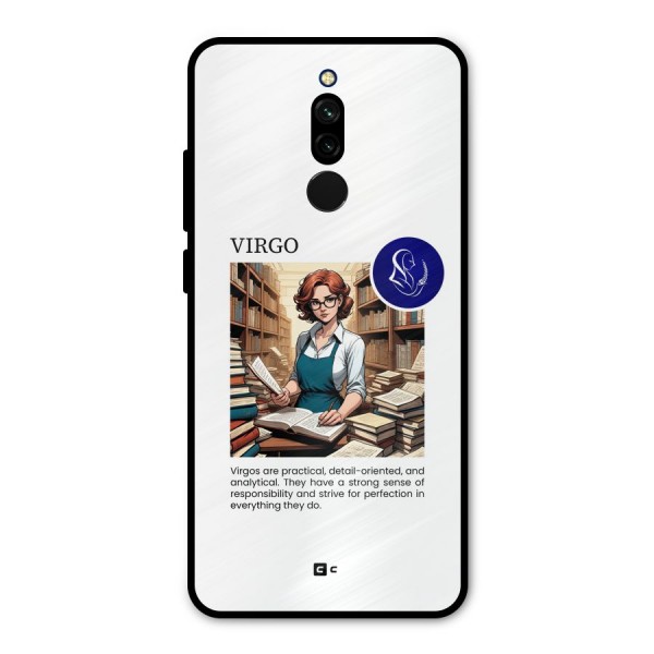 Valuable Virgo Metal Back Case for Redmi 8