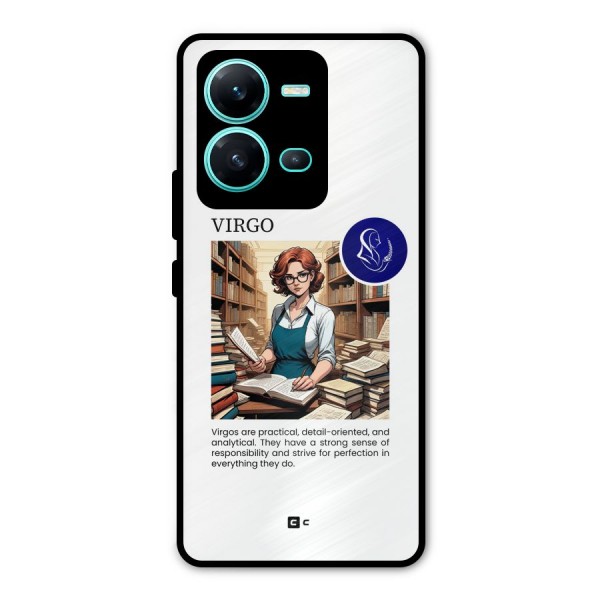 Valuable Virgo Metal Back Case for Vivo V25