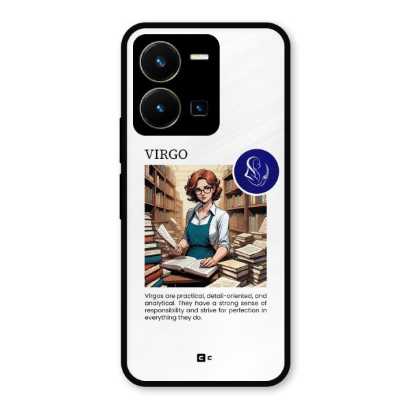 Valuable Virgo Metal Back Case for Vivo Y35