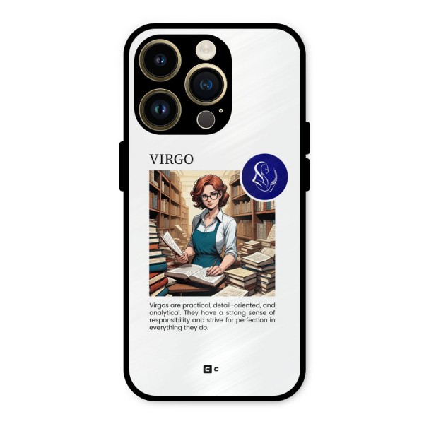 Valuable Virgo Metal Back Case for iPhone 14 Pro