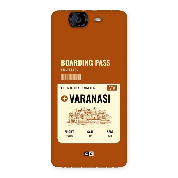 Varanasi Boarding Pass Back Case for Canvas Knight A350