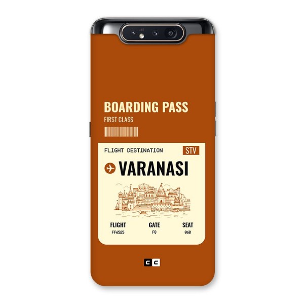 Varanasi Boarding Pass Back Case for Galaxy A80