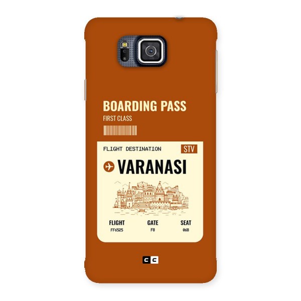 Varanasi Boarding Pass Back Case for Galaxy Alpha