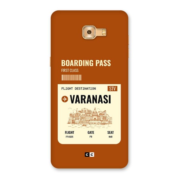 Varanasi Boarding Pass Back Case for Galaxy C9 Pro