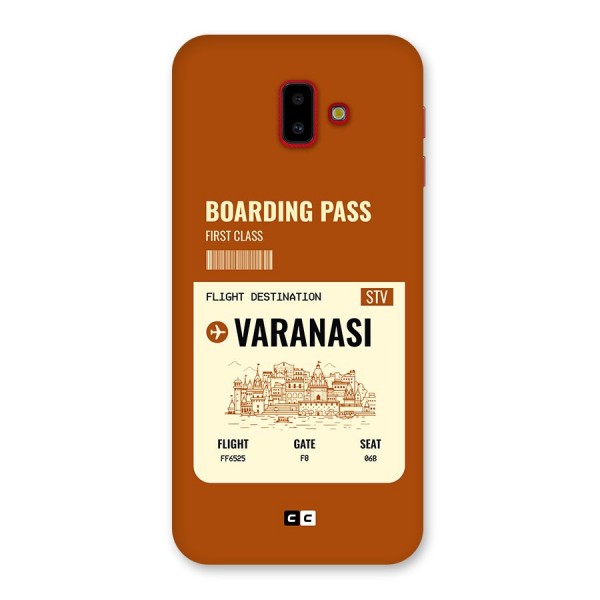 Varanasi Boarding Pass Back Case for Galaxy J6 Plus