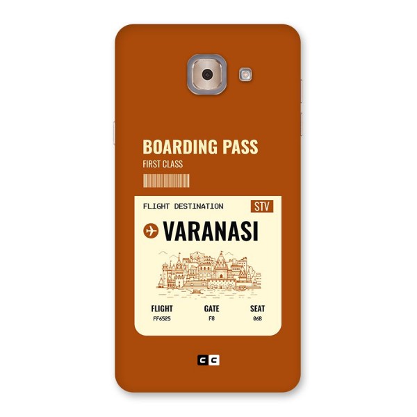 Varanasi Boarding Pass Back Case for Galaxy J7 Max