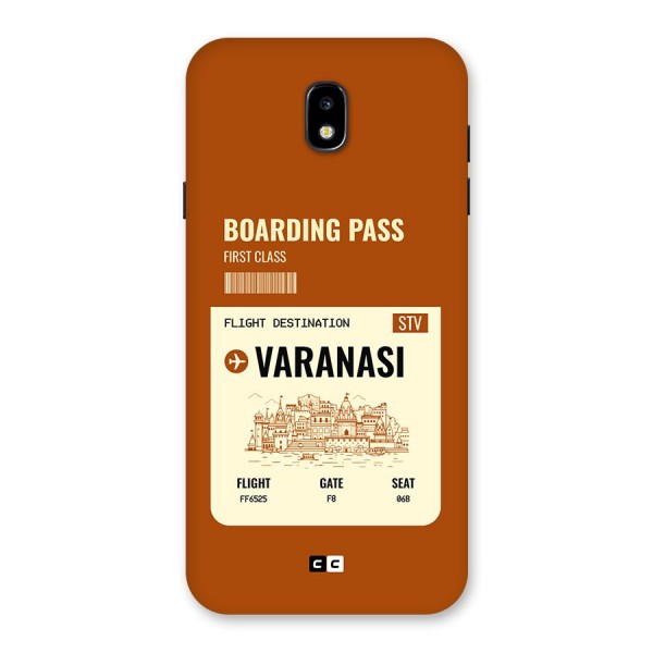 Varanasi Boarding Pass Back Case for Galaxy J7 Pro