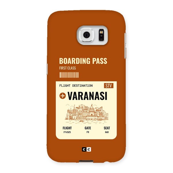 Varanasi Boarding Pass Back Case for Galaxy S6