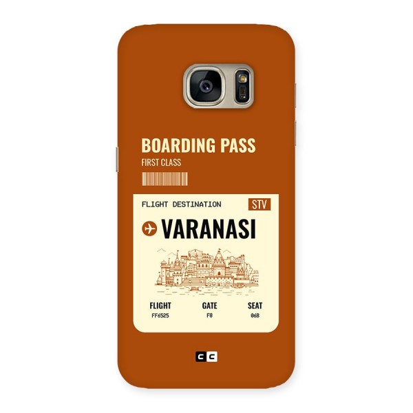 Varanasi Boarding Pass Back Case for Galaxy S7