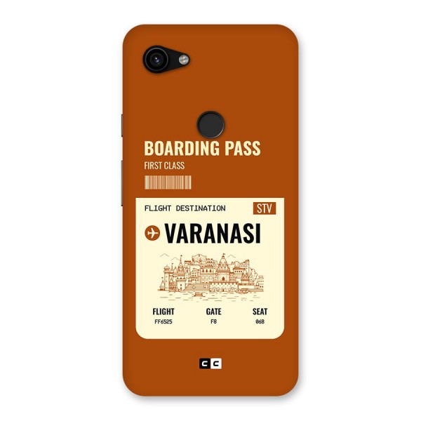 Varanasi Boarding Pass Back Case for Google Pixel 3a XL