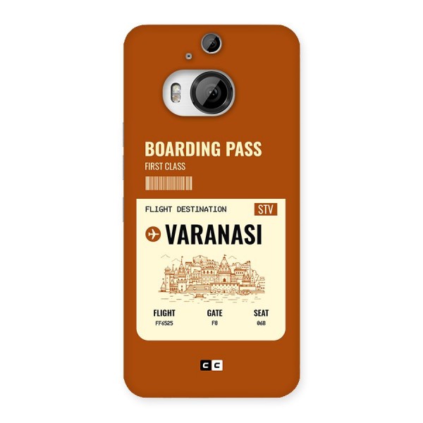 Varanasi Boarding Pass Back Case for HTC One M9 Plus