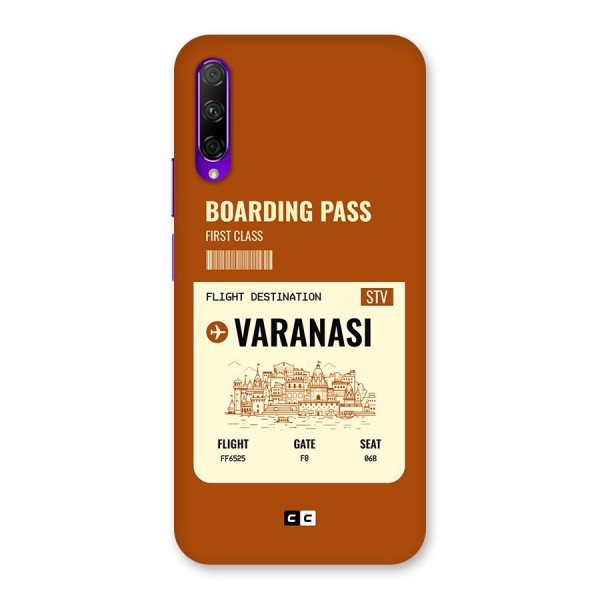 Varanasi Boarding Pass Back Case for Honor 9X Pro