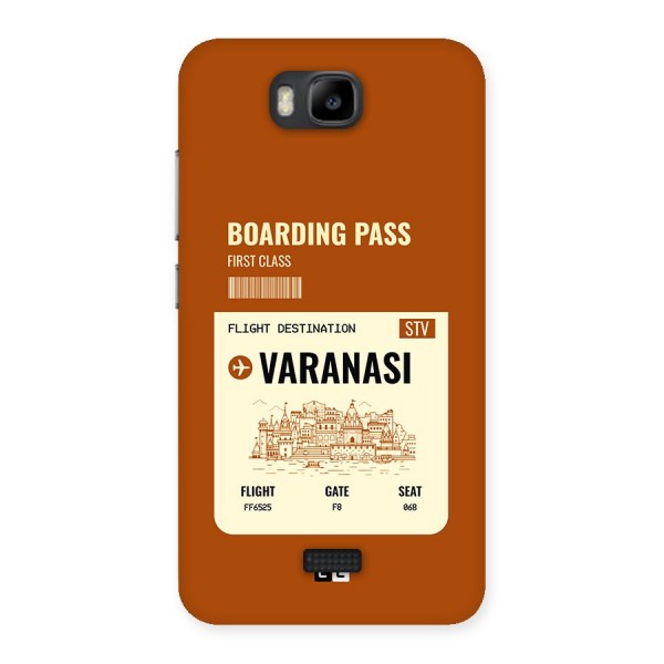 Varanasi Boarding Pass Back Case for Honor Bee