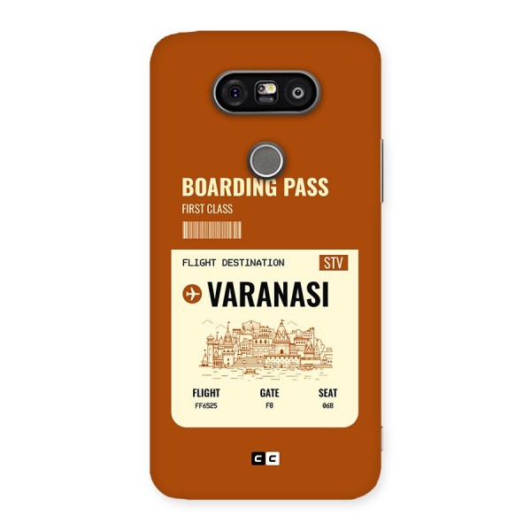 Varanasi Boarding Pass Back Case for LG G5