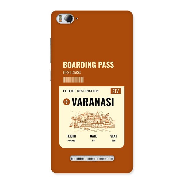 Varanasi Boarding Pass Back Case for Mi4i