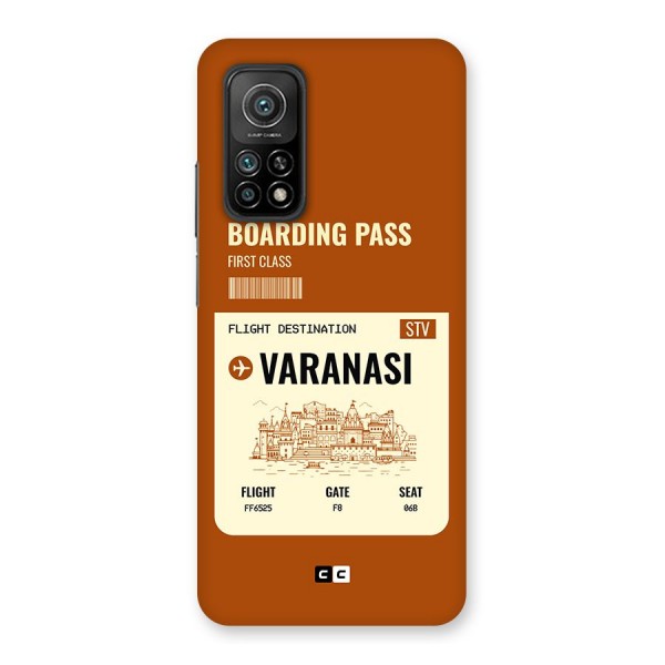 Varanasi Boarding Pass Back Case for Mi 10T Pro 5G