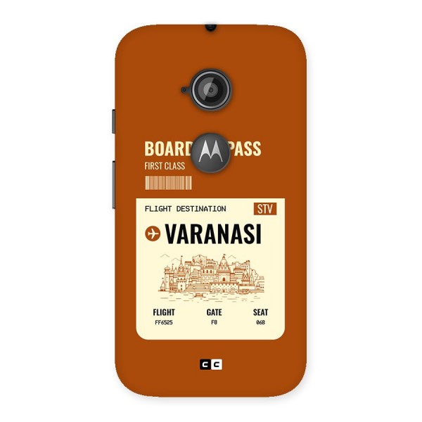 Varanasi Boarding Pass Back Case for Moto E 2nd Gen