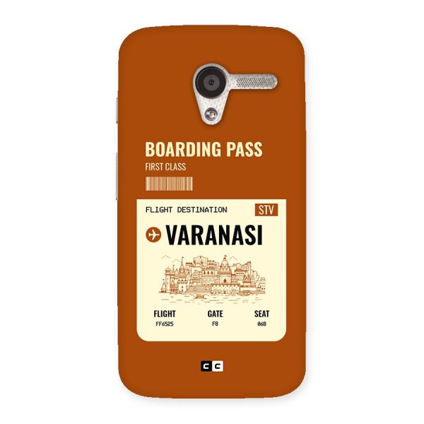 Varanasi Boarding Pass Back Case for Moto X