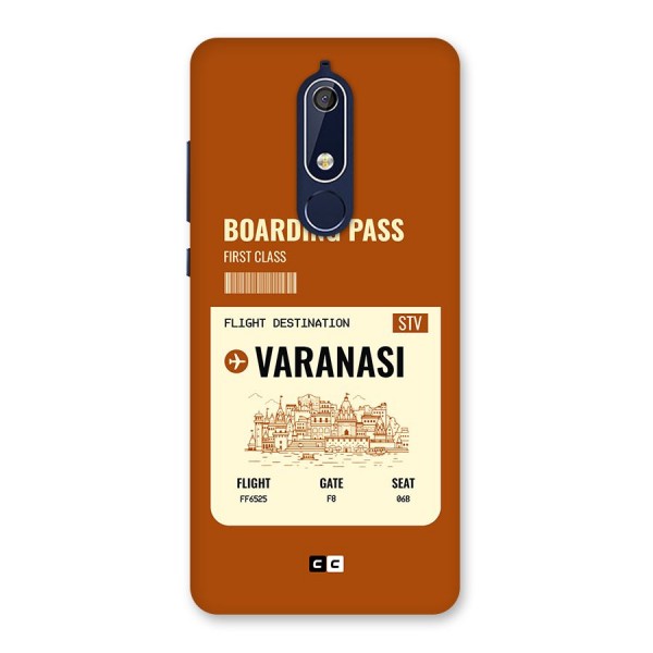 Varanasi Boarding Pass Back Case for Nokia 5.1