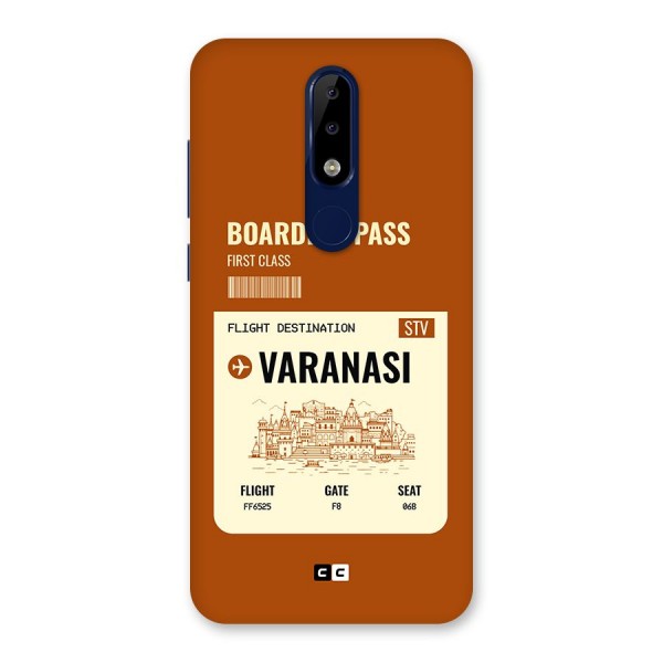 Varanasi Boarding Pass Back Case for Nokia 5.1 Plus