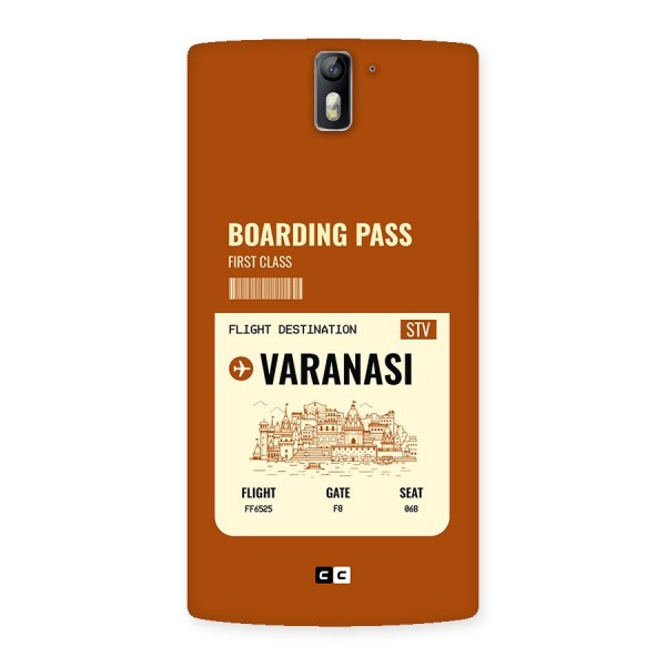 Varanasi Boarding Pass Back Case for OnePlus One