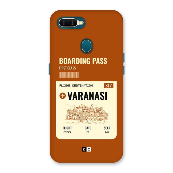 Varanasi Boarding Pass Back Case for Oppo A11k