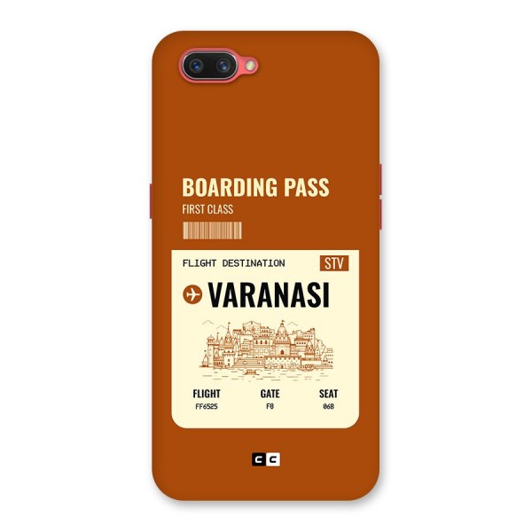 Varanasi Boarding Pass Back Case for Oppo A3s