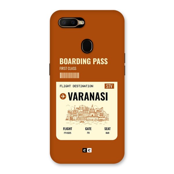 Varanasi Boarding Pass Back Case for Oppo A5s