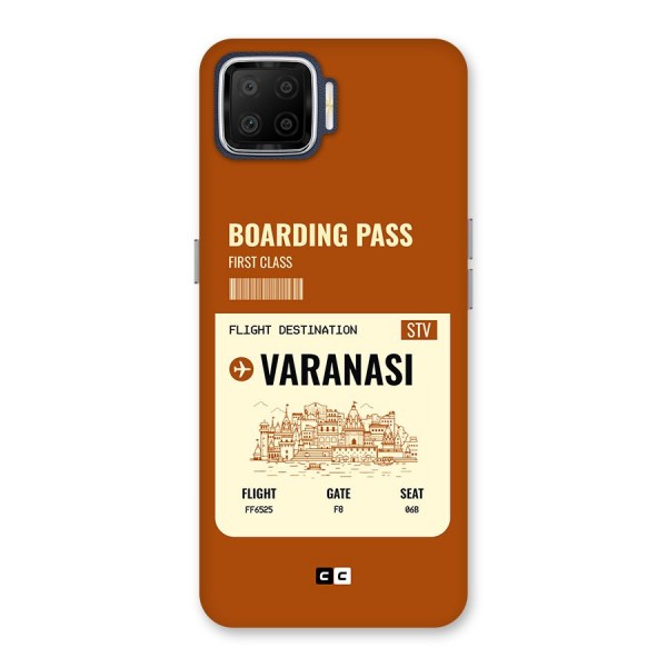 Varanasi Boarding Pass Back Case for Oppo F17