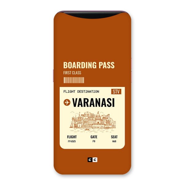 Varanasi Boarding Pass Back Case for Oppo Find X