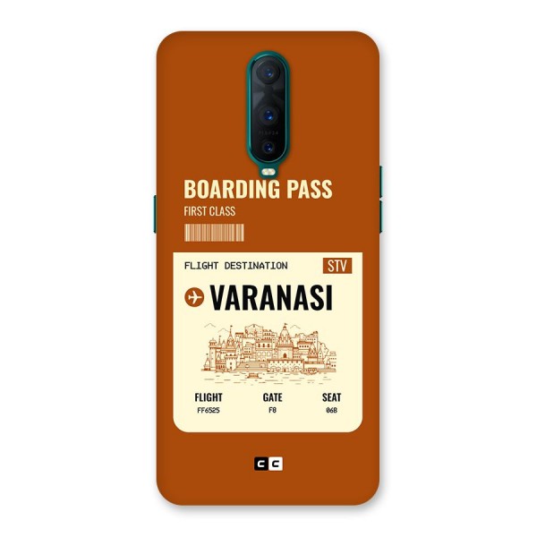 Varanasi Boarding Pass Back Case for Oppo R17 Pro