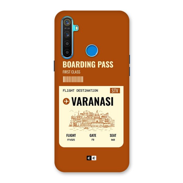 Varanasi Boarding Pass Back Case for Realme 5s