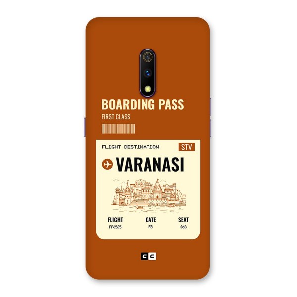 Varanasi Boarding Pass Back Case for Realme X