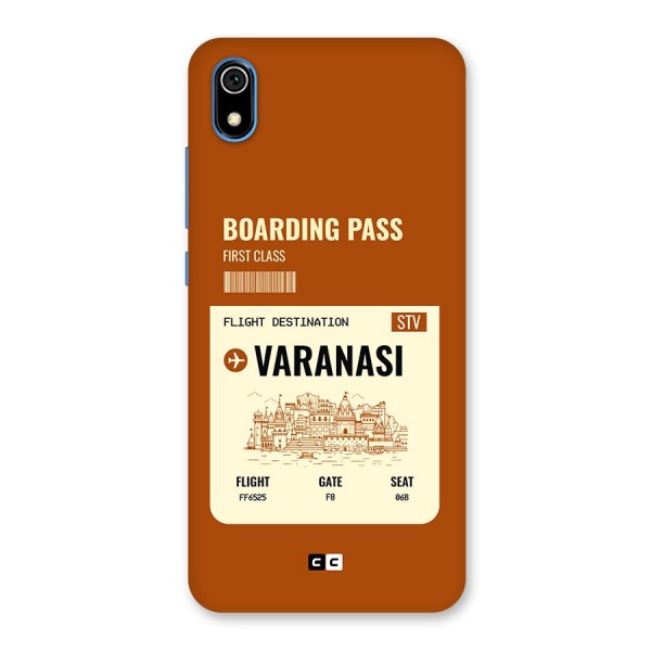 Varanasi Boarding Pass Back Case for Redmi 7A