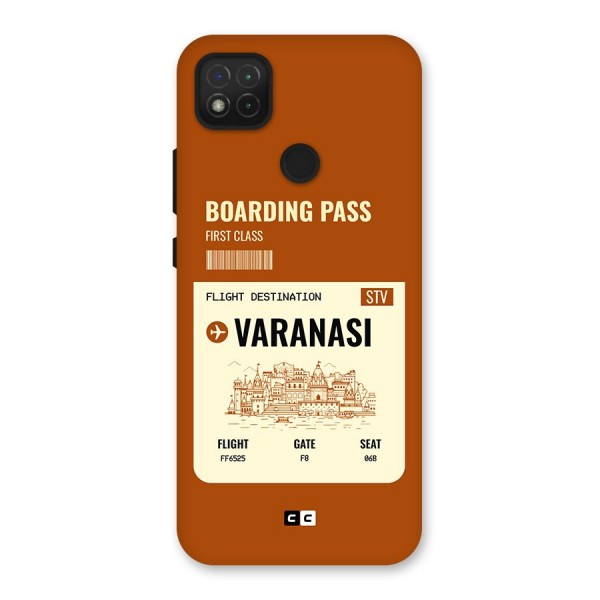 Varanasi Boarding Pass Back Case for Redmi 9 Activ