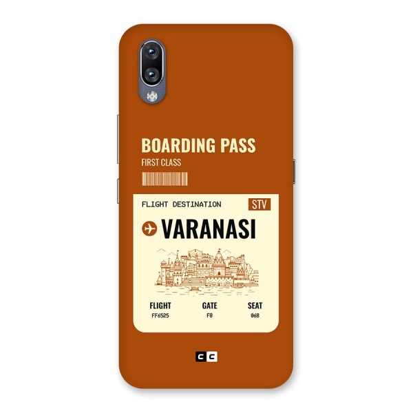 Varanasi Boarding Pass Back Case for Vivo NEX