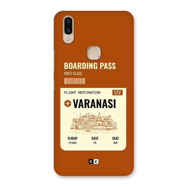 Varanasi Boarding Pass Back Case for Vivo V9