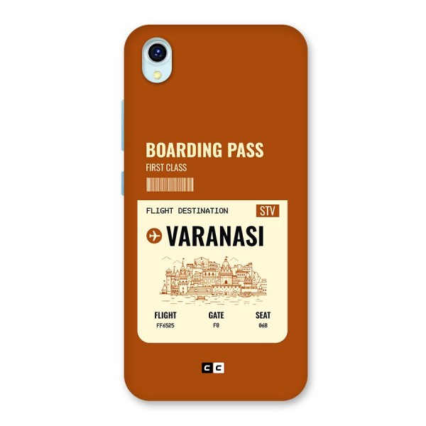 Varanasi Boarding Pass Back Case for Vivo Y1s