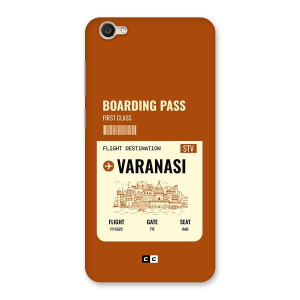 Varanasi Boarding Pass Back Case for Vivo Y55