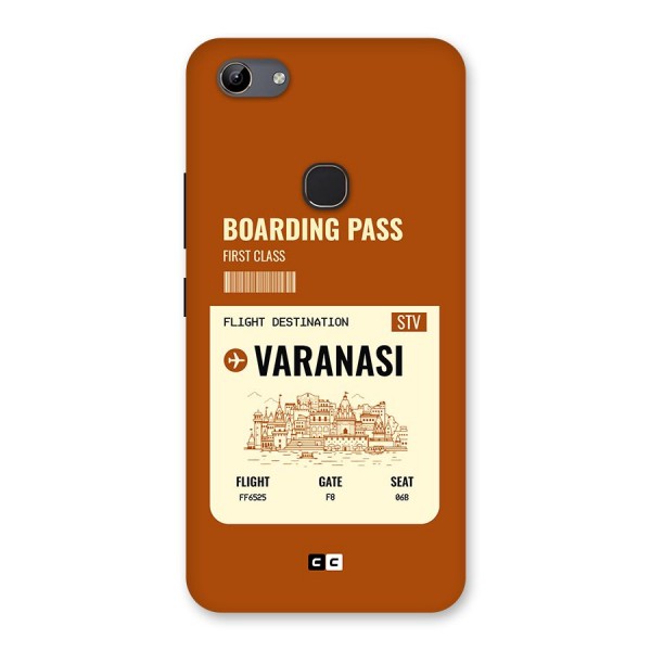 Varanasi Boarding Pass Back Case for Vivo Y81